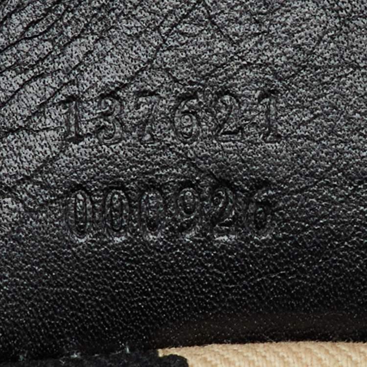 Pre Owned Gucci Black Guccissima Leather Pelham Shoulder Bag