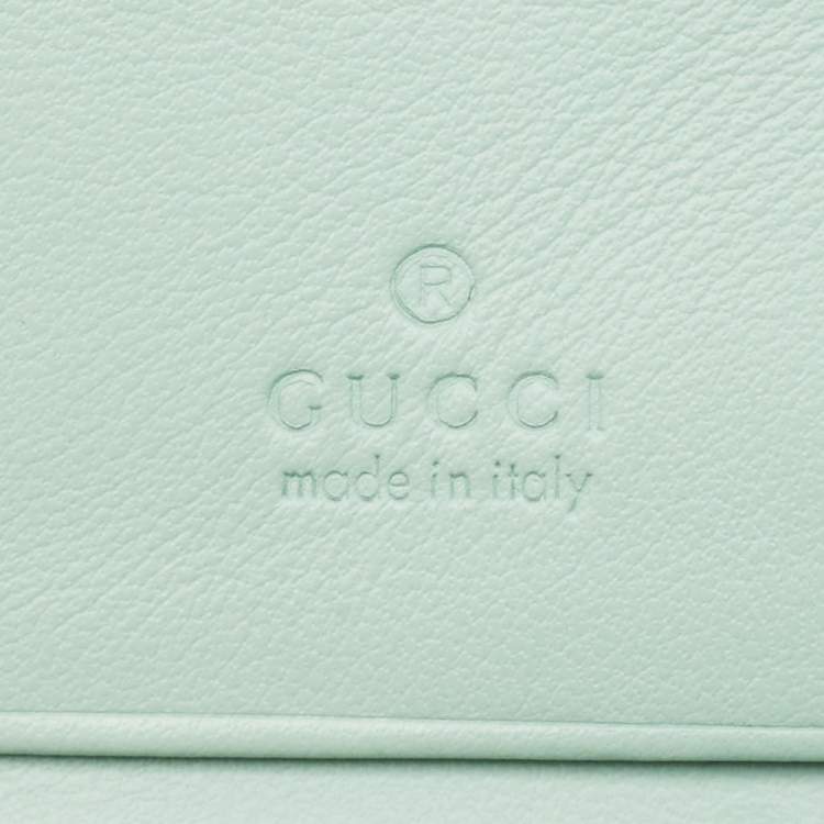 Pre Owned Gucci Matelassé Leather GG Marmont Card Case