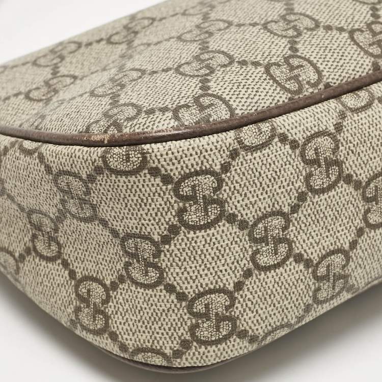 Pre Owned Gucci Beige/Brown GG Supreme Canvas Small Ophidia Bag
