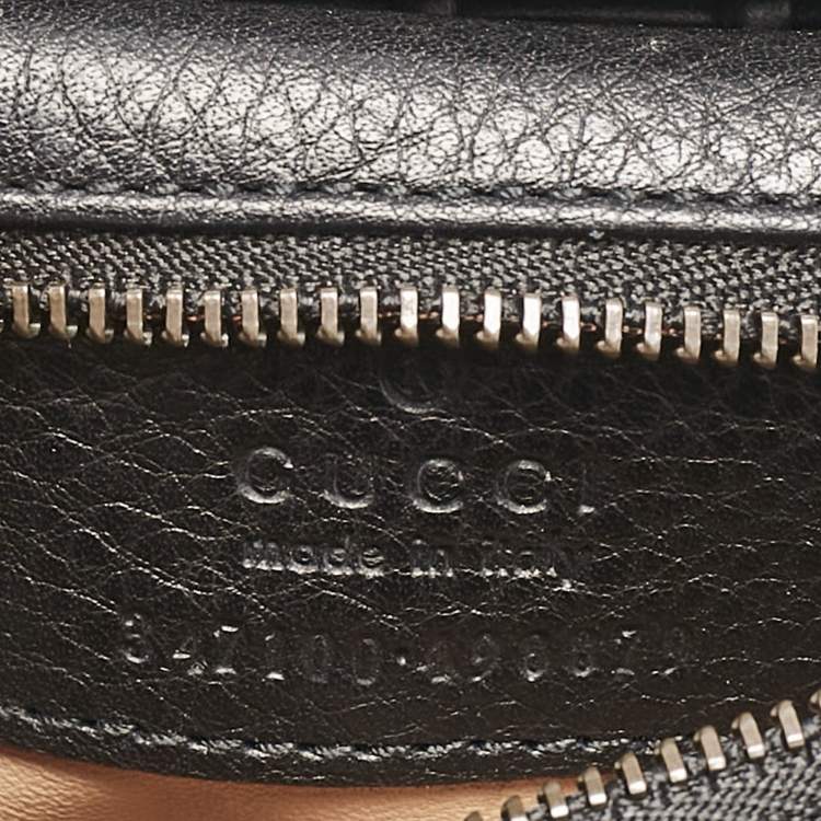 Pre Owned Gucci Black Suede Nouveau Fringe Crossbody Bag