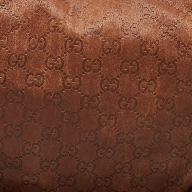 Pre Owned Gucci Brown Guccissima Leather Charlotte Hobo