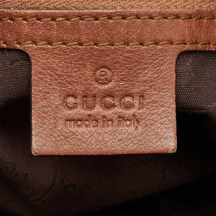 Pre Owned Gucci Brown Guccissima Leather Charlotte Hobo