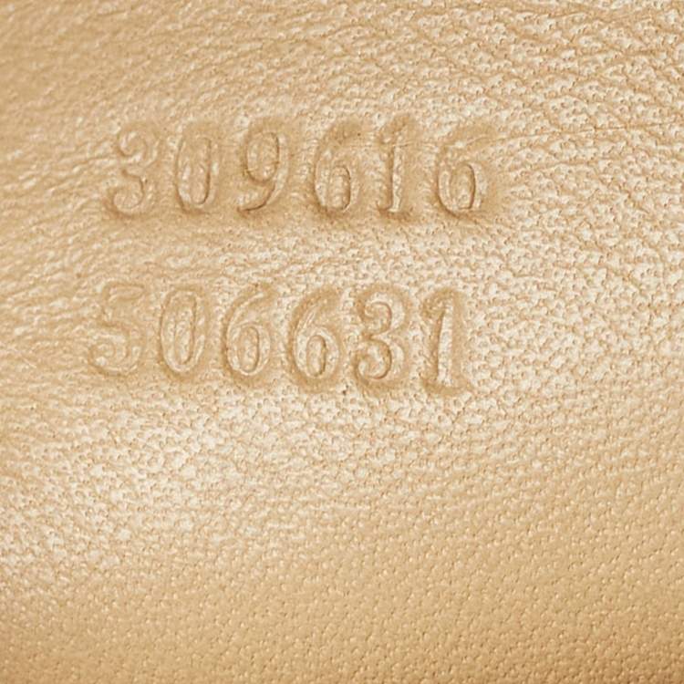 Pre Owned Gucci Beige Guccissima Leather Large Nice Dome Bag