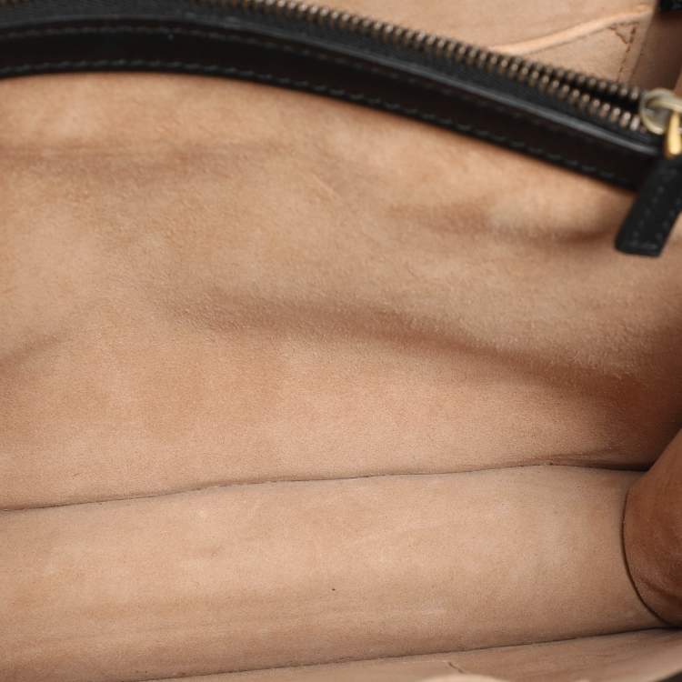 Pre Owned Gucci Multicolor Calf Hair and Leather Medium Dionysus Bamboo Top Handle Bag