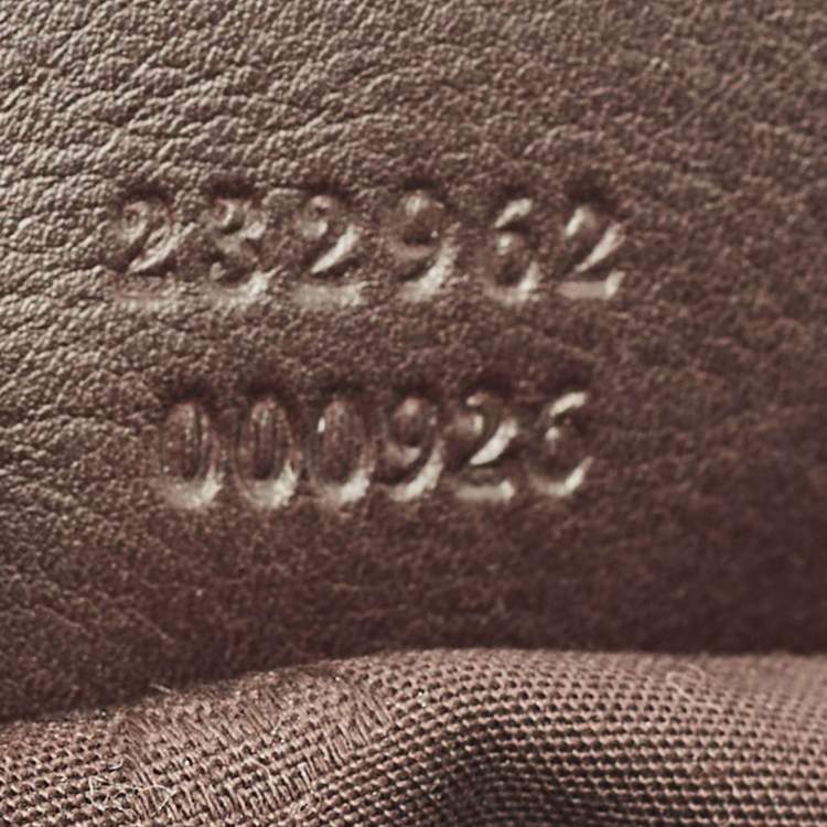 Pre Owned Gucci Two Tone Brown Guccissima Leather GG Twins Medium Hobo