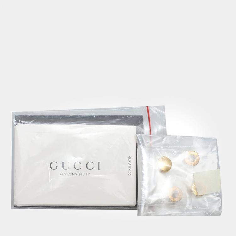 Pre Owned Gucci White Leather 1955 Horsebit Shoulder Bag