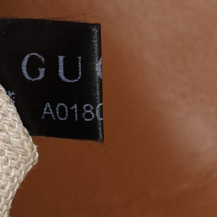 Pre Owned Gucci Beige/Brown GG Canvas and Leather Lady Web Flap Crossbody Bag