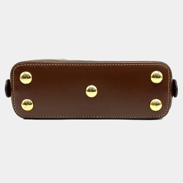 Pre Owned Gucci Horsebit 1955 Mini Top Handle Bag