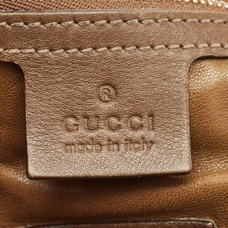 Pre Owned Gucci Beige Python Medium Dubai Exclusive Soho Tote
