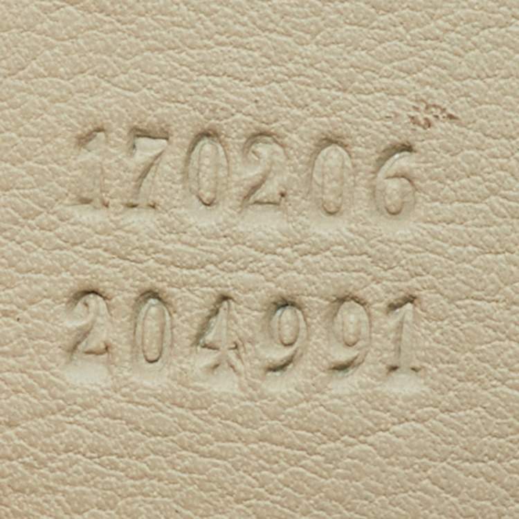 Pre Owned Gucci Cream Guccissima Leather Large Peggy Drawstring Tote