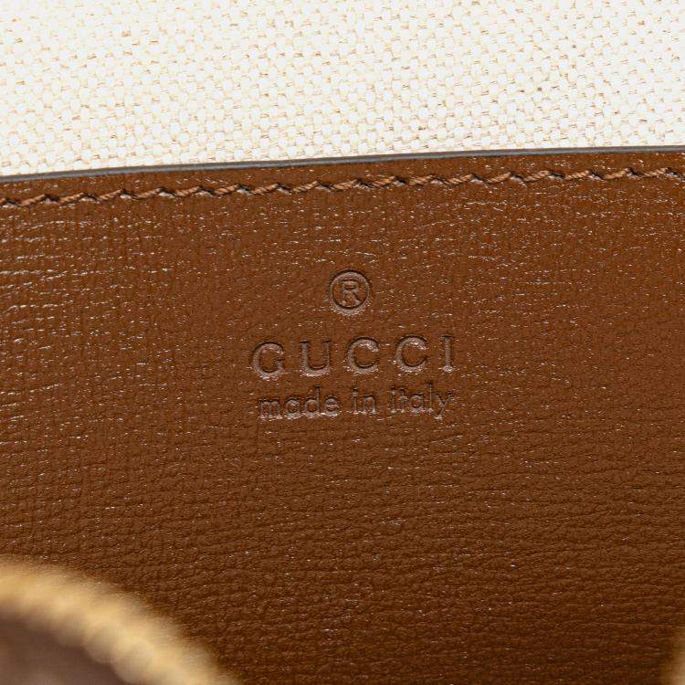 Pre Owned Gucci Brown GG Supreme Interlocking G Sling Bag