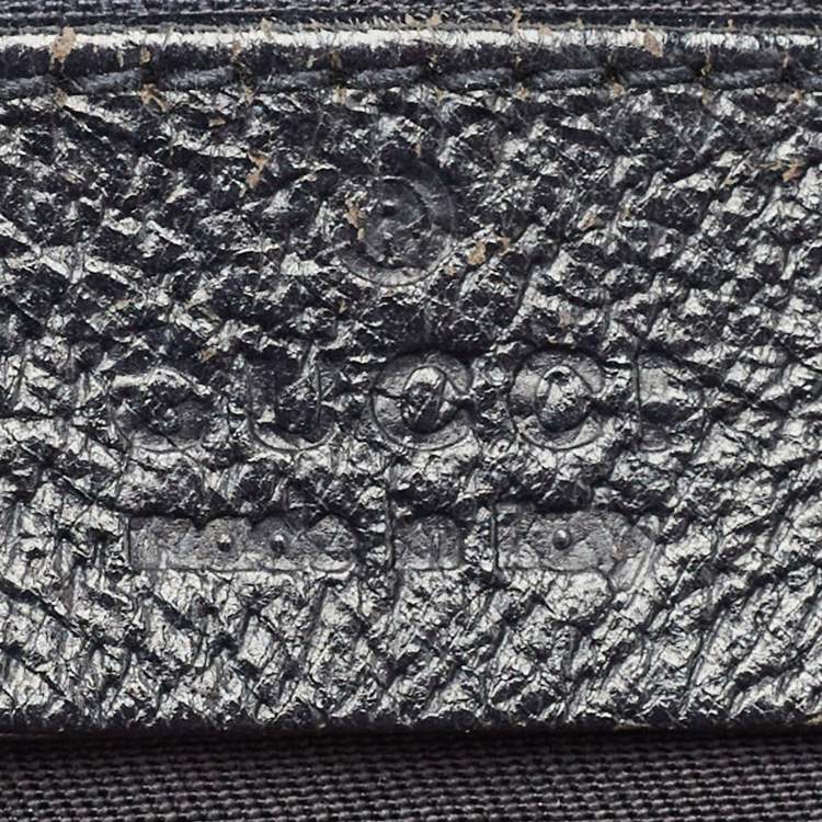 Pre Owned Gucci Blue/Beige GG Canvas Vertical Shopper Tote