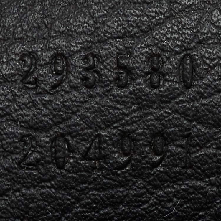 Pre Owned Gucci Black GG Canvas and Leather Abbey D-Ring Shopper Tote