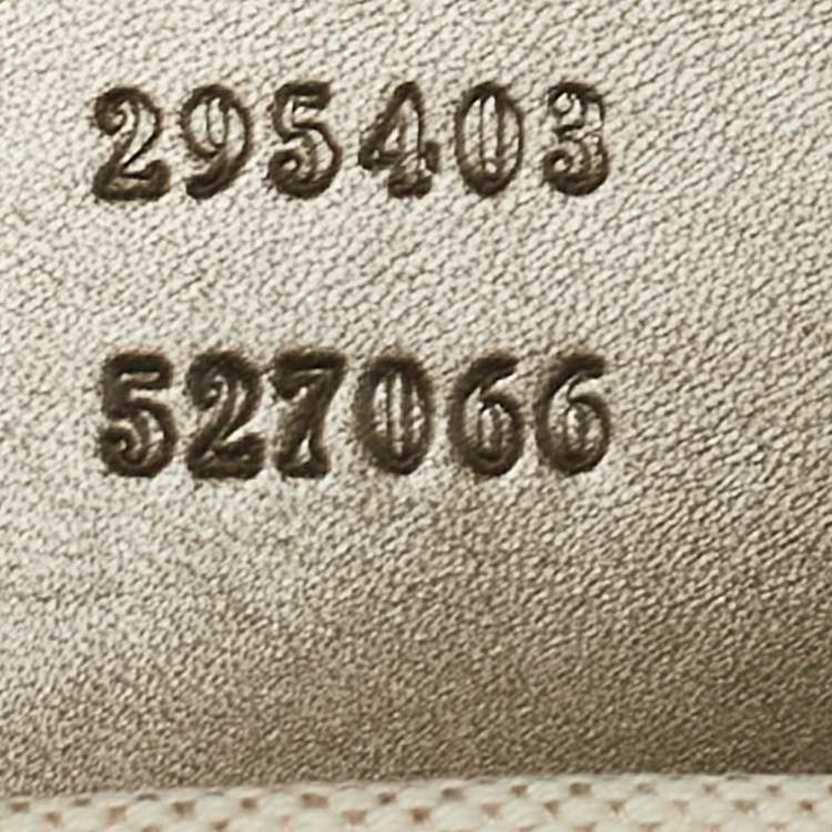 Pre Owned Gucci Metallic Guccissima Patent Leather Large Emily Chain Shoulder Bag