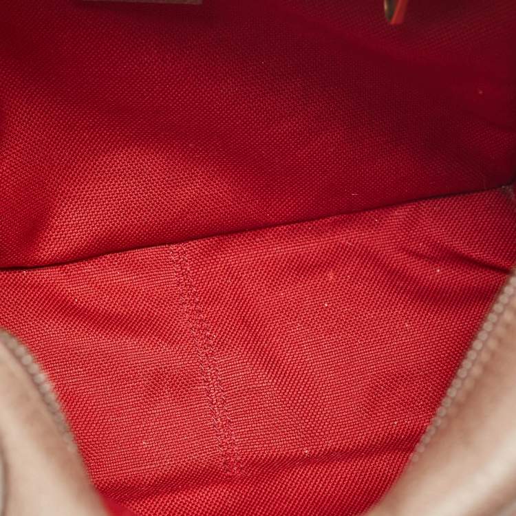 Pre Owned Gucci Multicolor Leather and Tweed Trunk Case Bag