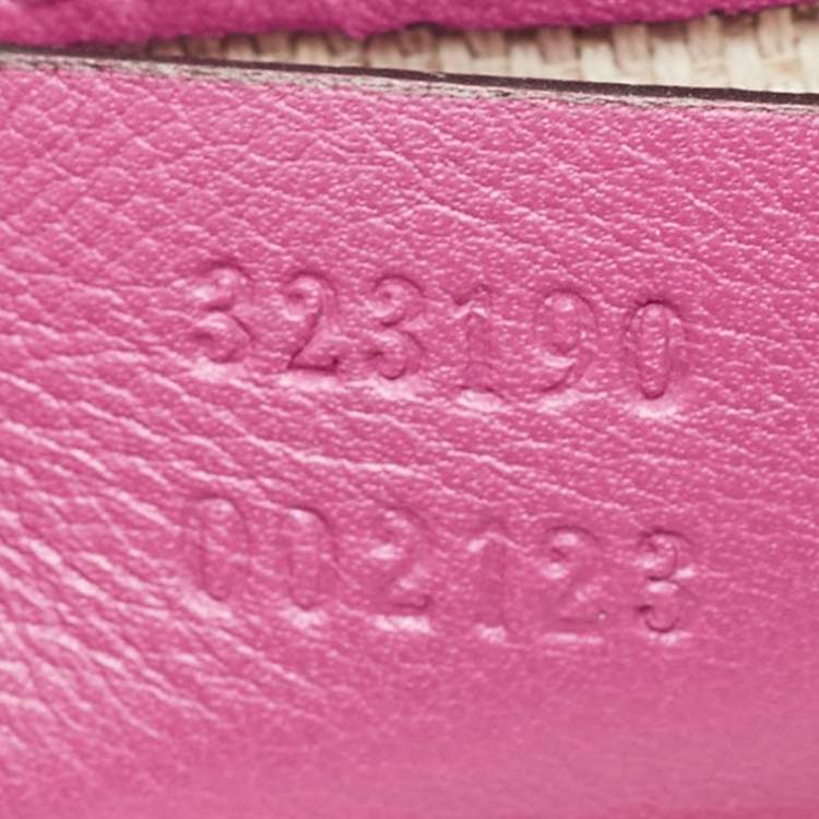 Pre Owned Gucci Fuchsia Patent Leather Soho Flap Shoulder Bag