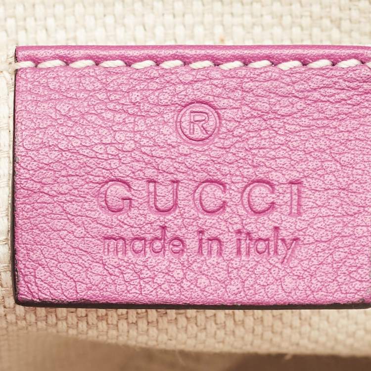 Pre Owned Gucci Fuchsia Patent Leather Soho Flap Shoulder Bag
