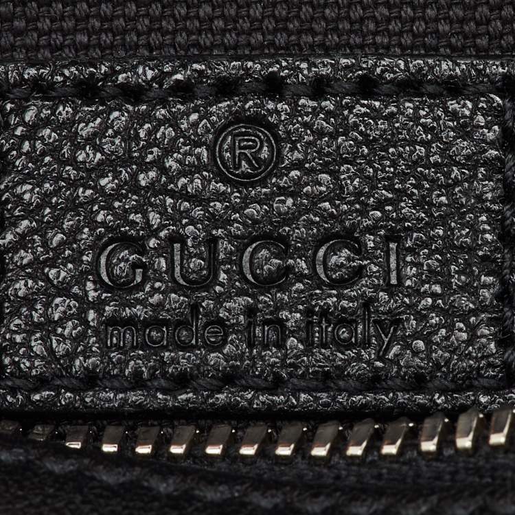 Pre Owned Gucci Black Leather Blondie Mini Shoulder Bag