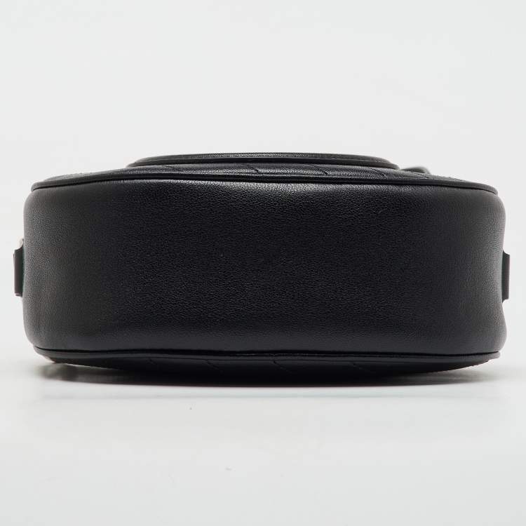 Pre Owned Gucci Black Leather Blondie Mini Shoulder Bag
