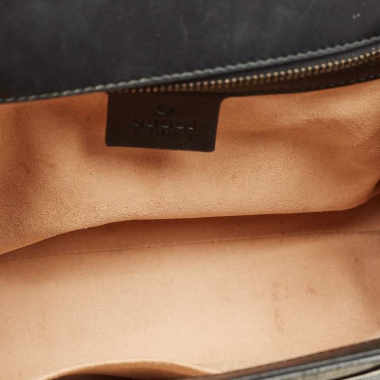 مملوكة مسبقًا Gucci Tri Color GG Supreme Canvas and Leather Osiride Small Top Handle Bag