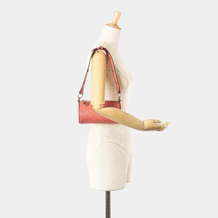 Pre Owned Gucci Pink Leather Blondie Mini Shoulder Bag