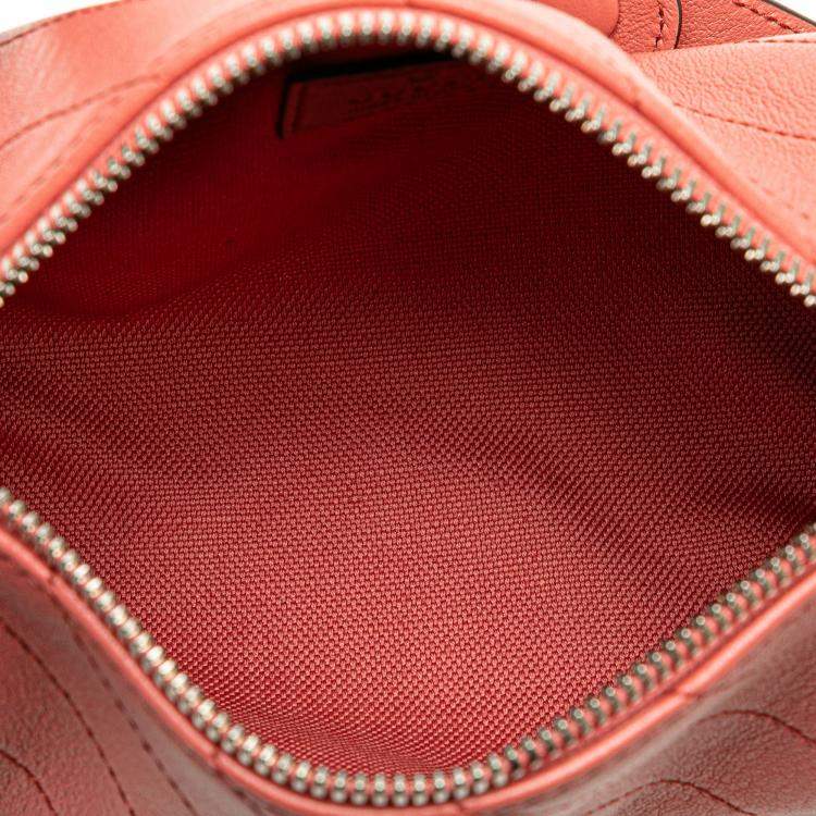 Pre Owned Gucci Pink Leather Blondie Mini Shoulder Bag
