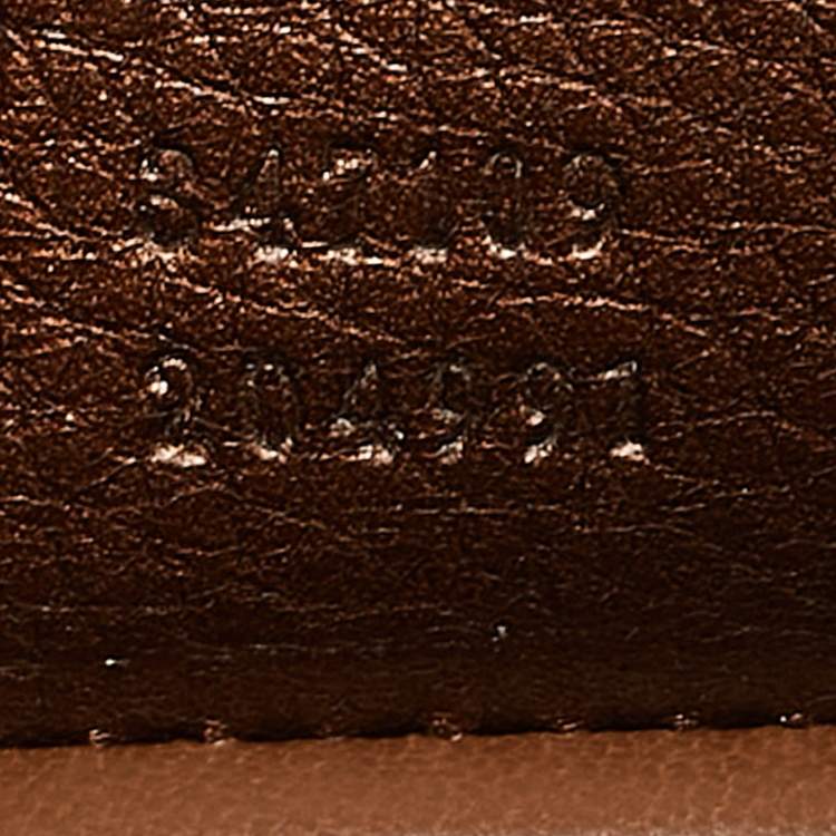 Pre Owned Gucci Bronze Python Nouveau Fringe Clutch