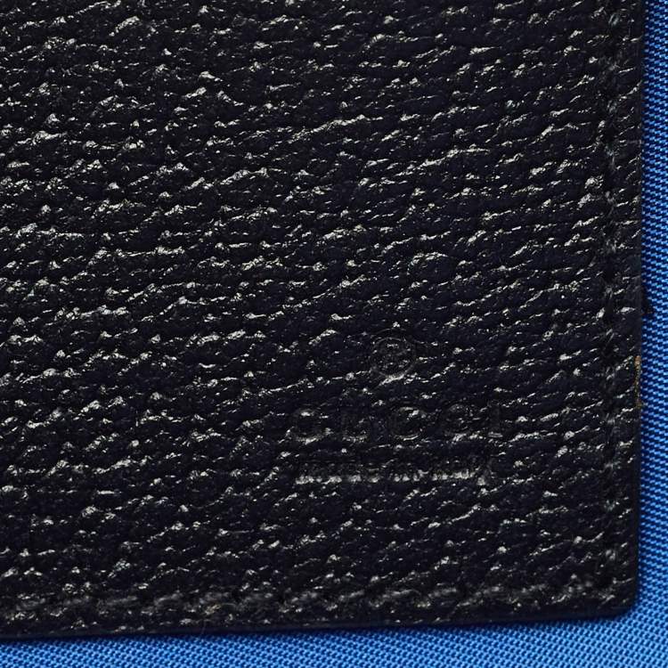 Pre Owned Gucci Blue/Black GG Nylon and Leather Off The Grid Clutch