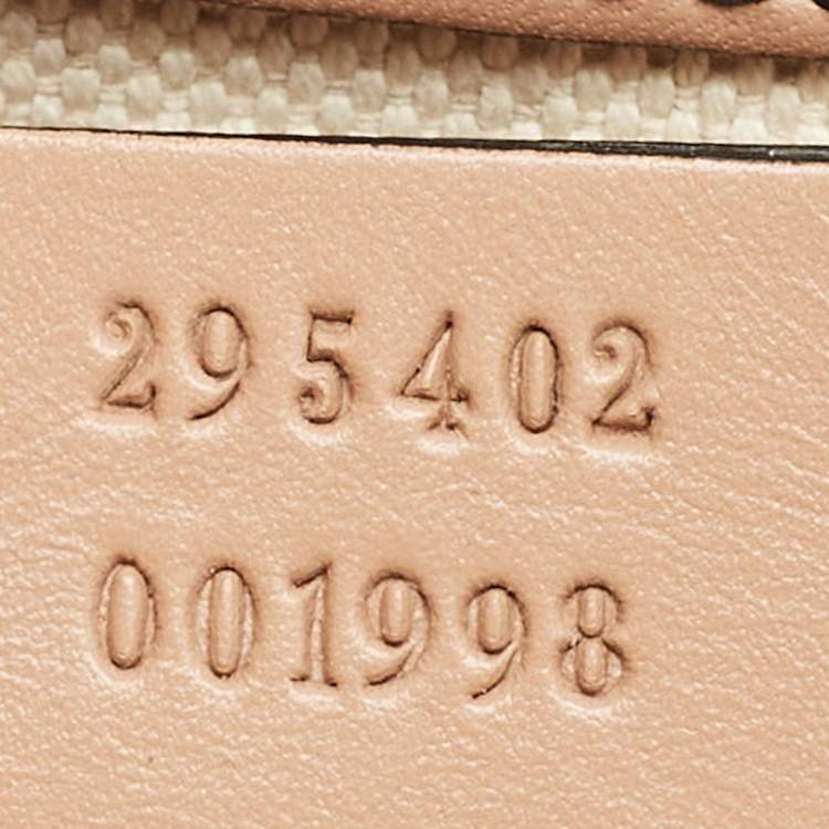 Pre Owned Gucci Beige GG Canvas and Leather Medium Emily Chain Shoulder Bag