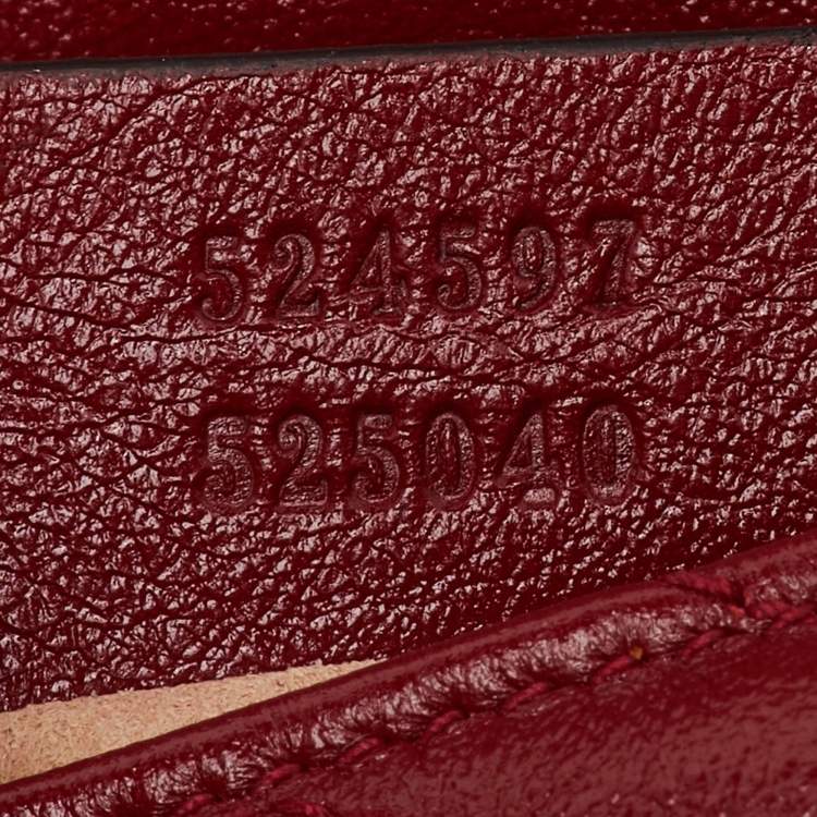 Pre Owned Gucci Red Matelasse Leather GG Marmont 2.0 Multi Belt Bag