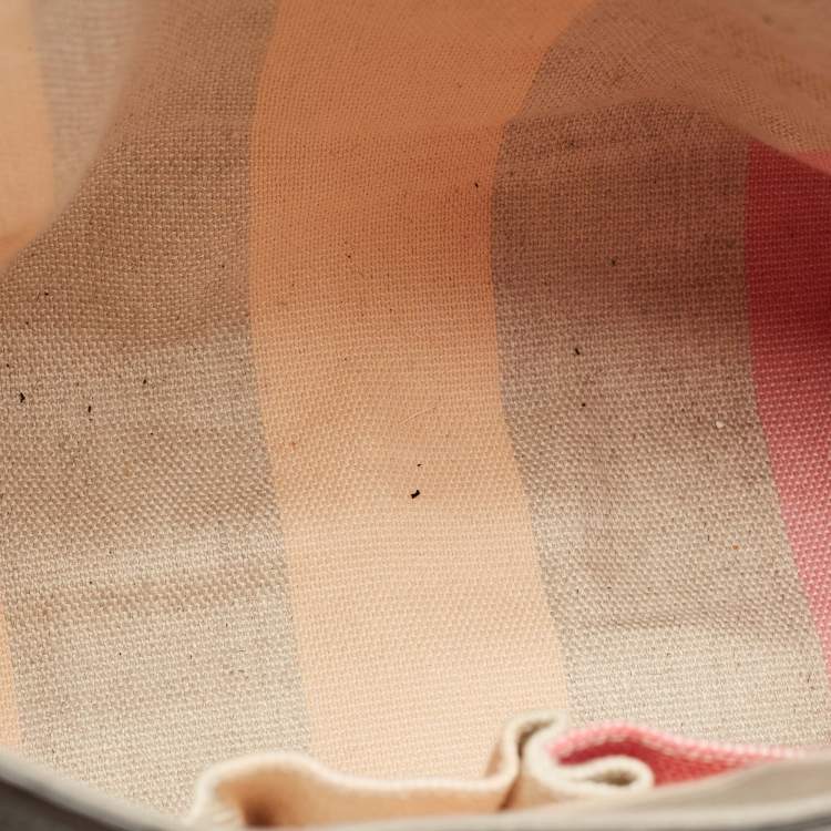 Pre Owned Gucci Grey Leather Large Bamboo Daily Top Handle Bag