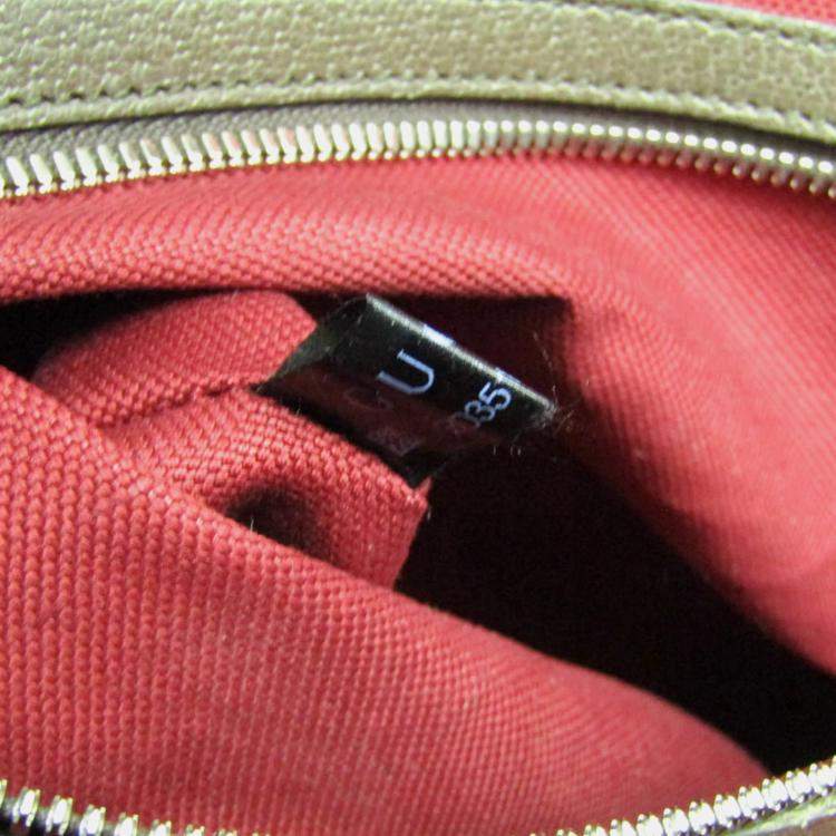 Pre Owned Gucci Brown Canvas GG Supreme Tote Bag