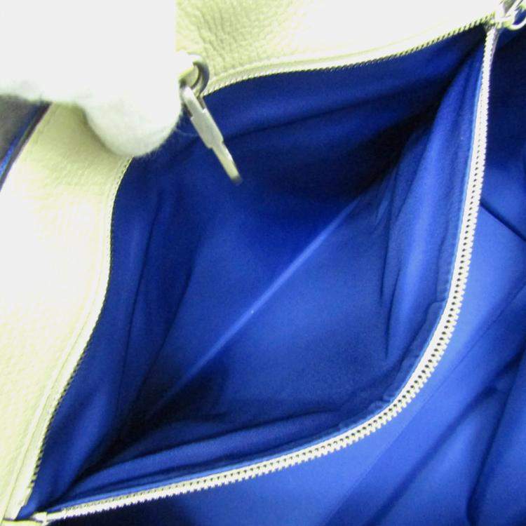 Pre Owned Gucci Blue Off-White Off The Grid GG Nylon Canvas Leather Shoulder Bag