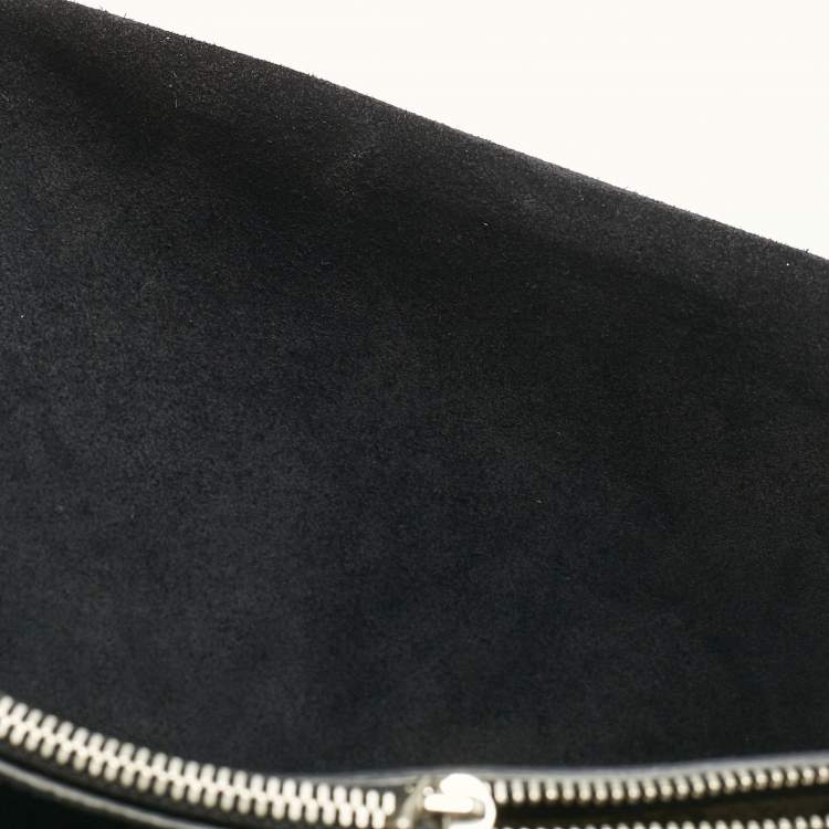 Pre Owned Gucci Black/Beige GG Supreme Canvas and Suede Medium Dionysus Shoulder Bag