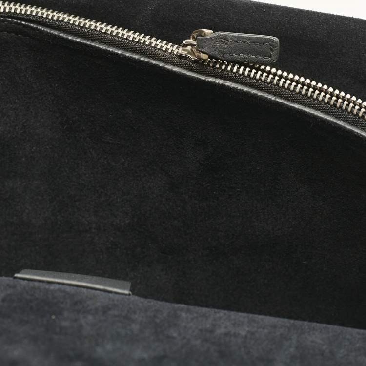 Pre Owned Gucci Black/Beige GG Supreme Canvas and Suede Medium Dionysus Shoulder Bag