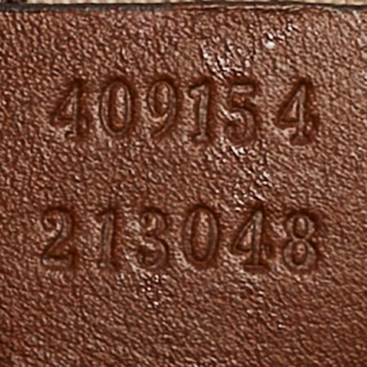 Pre Owned Gucci Brown Leather GG Marmont Animalier Flap Shoulder Bag