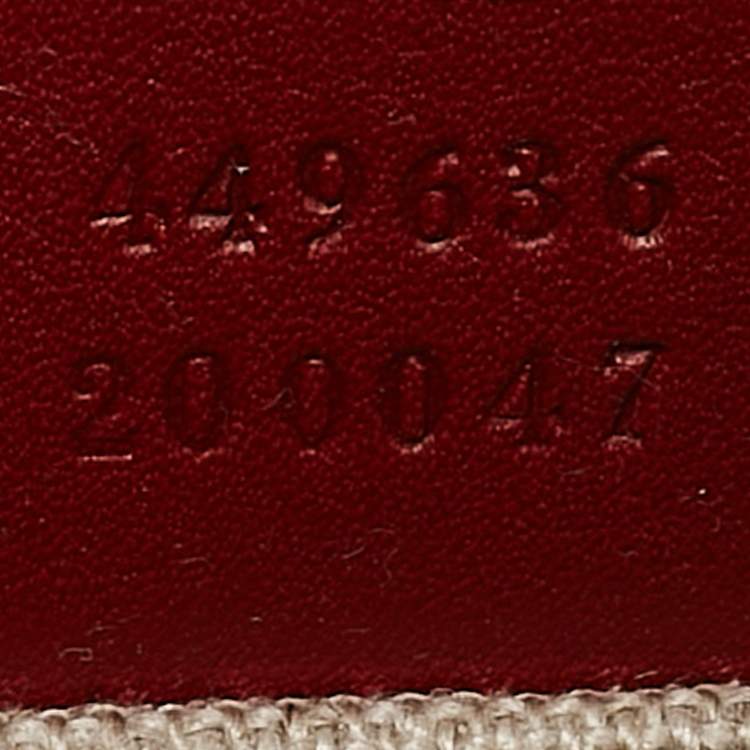 Pre Owned Gucci Red Microguccissima Leather Mini Emily Chain Crossbody Bag
