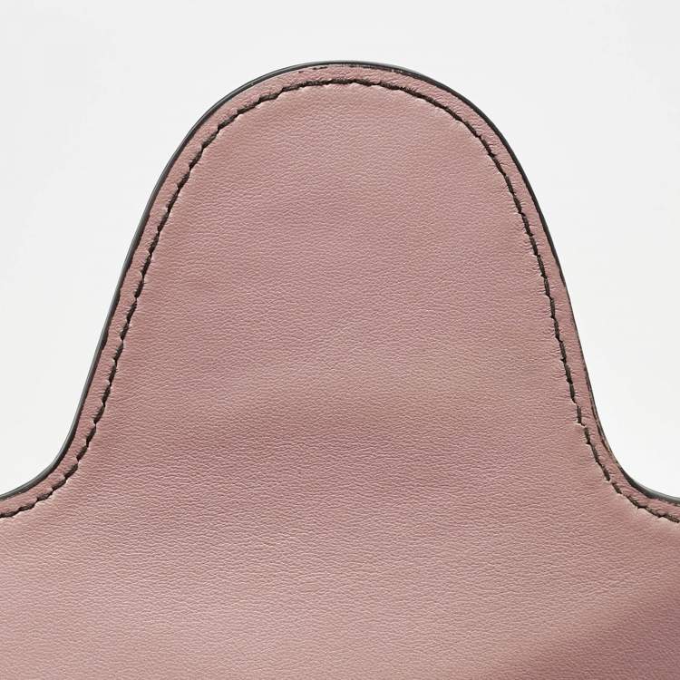 Pre Owned Gucci Pink Microguccissima Leather Medium Emily Chain Shoulder Bag