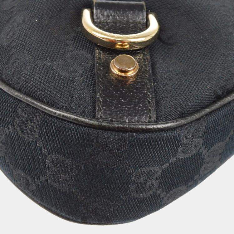 Pre Owned Gucci Black Abbey GG Handbag