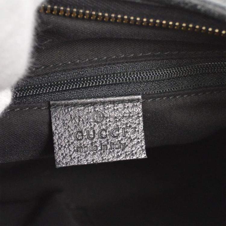 Pre Owned Gucci Black Abbey GG Handbag