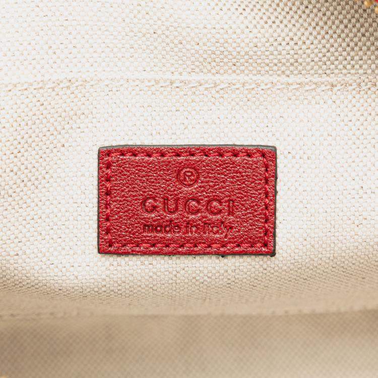 Pre Owned Gucci Red Small Leather Blondie Crossbody