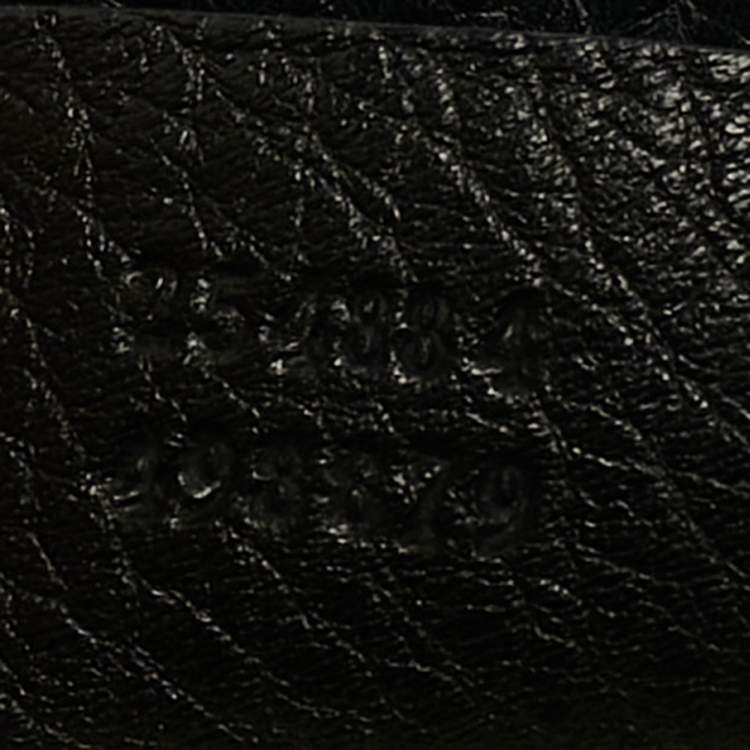 Pre Owned Gucci Black Leather Medium Tassel New Bamboo Top Handle Bag
