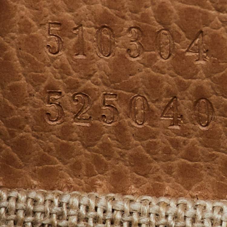 Pre Owned Gucci Beige Leather Dollar Interlocking G Flap Crossbody Bag