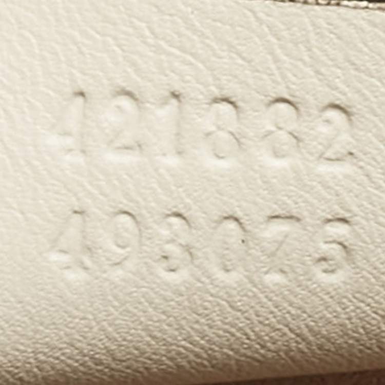 Pre Owned Gucci Black/White Watersnake Leather Small Web Chain Sylvie Shoulder Bag