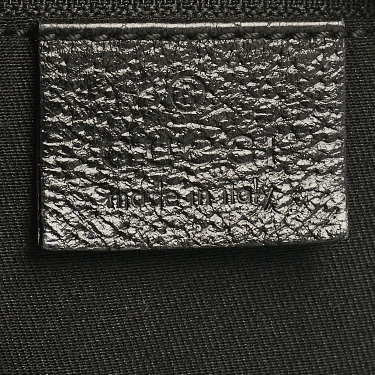 Pre Owned Gucci Black GG Canvas Vertical Tote