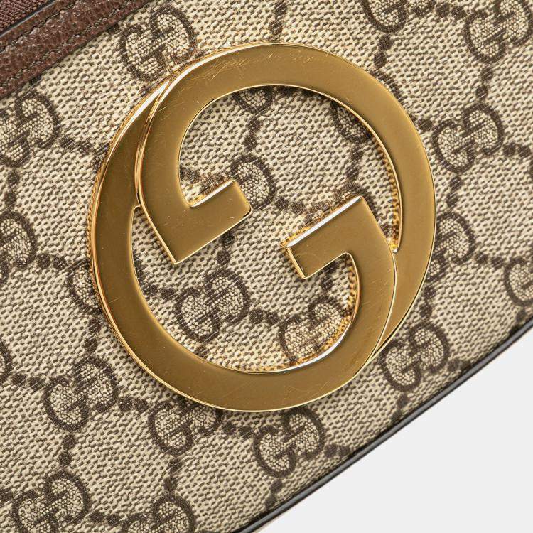 Pre Owned Gucci Brown Mini GG Supreme Blondie Belt Bag