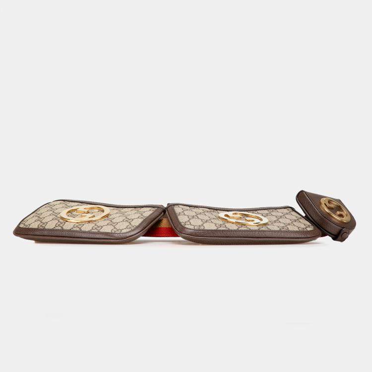 Pre Owned Gucci Brown Mini GG Supreme Blondie Belt Bag