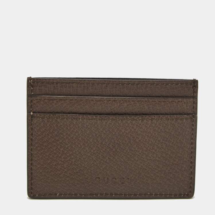 Pre Owned Gucci Multicolor Tian GG Supreme Canvas and Leather Card Holder