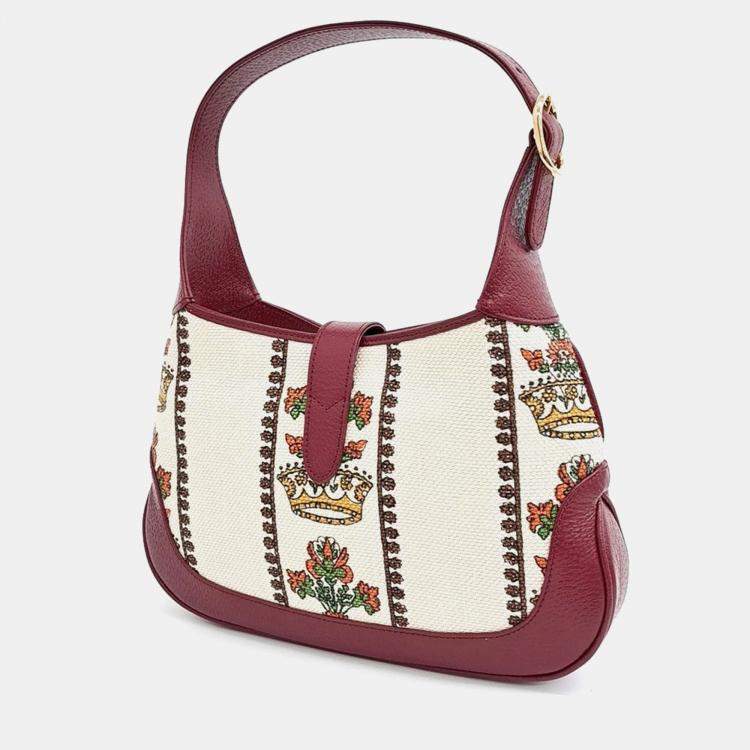 Pre Owned Gucci Multicolor Leather Jackie 1961 Small Hobo Bag