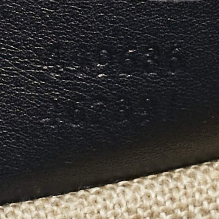 Pre Owned Gucci Navy Blue MIcroguccissima Leather Mini Emily Crossbody Bag
